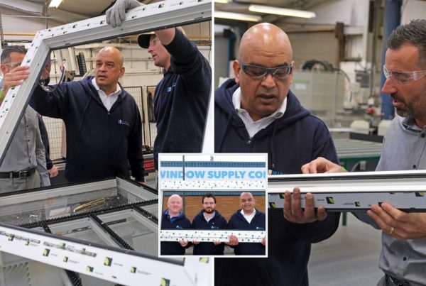 Shaf Rasul working at Window Supply Company for charity