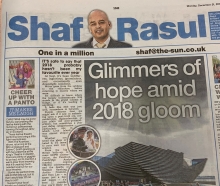 Scan of Shaf Rasul’s column on the ups and downs of 2018 in Scotland and what lies ahead in 2019.