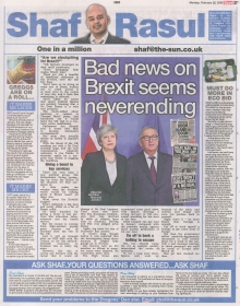 Scan of Shaf Rasul’s column on Brexit’s impact on Scotland’s economy and wider issues.