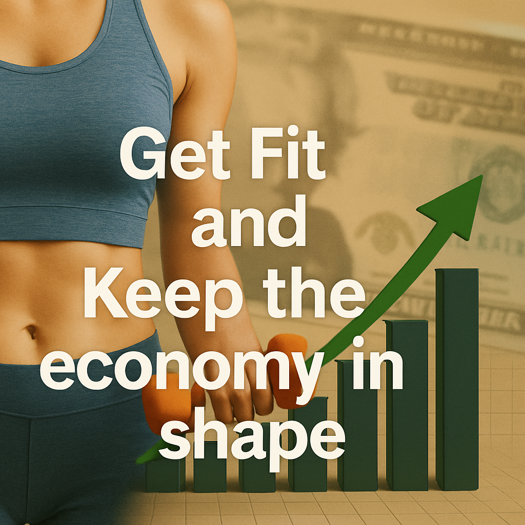 A newspaper scan featuring Shaf Rasul’s column titled “Get Fit and Keep the Economy in Shape” with sections on health, nutrition, exercise, and Scotland’s economy.