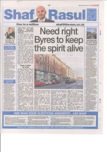 Alt Text: Full-page newspaper column layout with sections: main article on Glasgow’s Byres Road and city centre closures, a sidebar on the V&A Dundee milestone, a weep section on homelessness deaths in Scotland, and a laugh section about smartphone distractions in traffic.