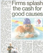A generated image featuring charity icons, raised hands, and business symbols, with the headline “Corporate Social Responsibility is Alive and Well in Scotland” embossed over related graphics.
