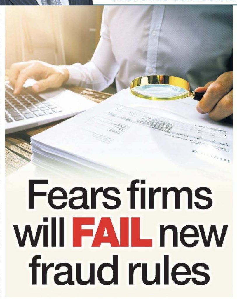 Shaf Rasul’s Scottish Sun business column from 8 September 2025 featuring his article on new UK fraud laws, alongside his regular features and reader Q&A.