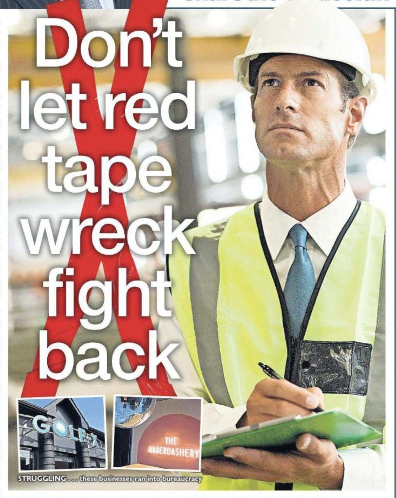 Shaf Rasul’s Scottish Sun business column from 15 September 2025 discussing how red tape and local bureaucracy are stifling Scotland’s hospitality and leisure sector.