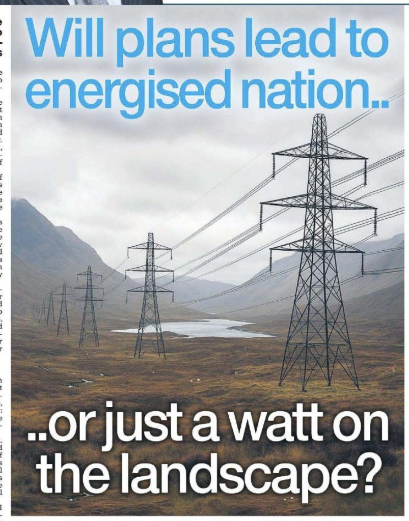 Shaf Rasul’s Scottish Sun business column from 29 September 2025 examining the economic and environmental impact of Scotland’s planned Highlands energy infrastructure boom.